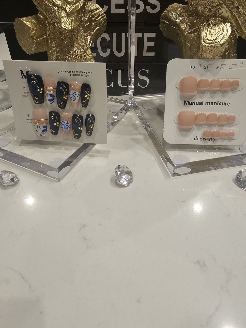 Pink & Navy - Manicure & Pedicure Set